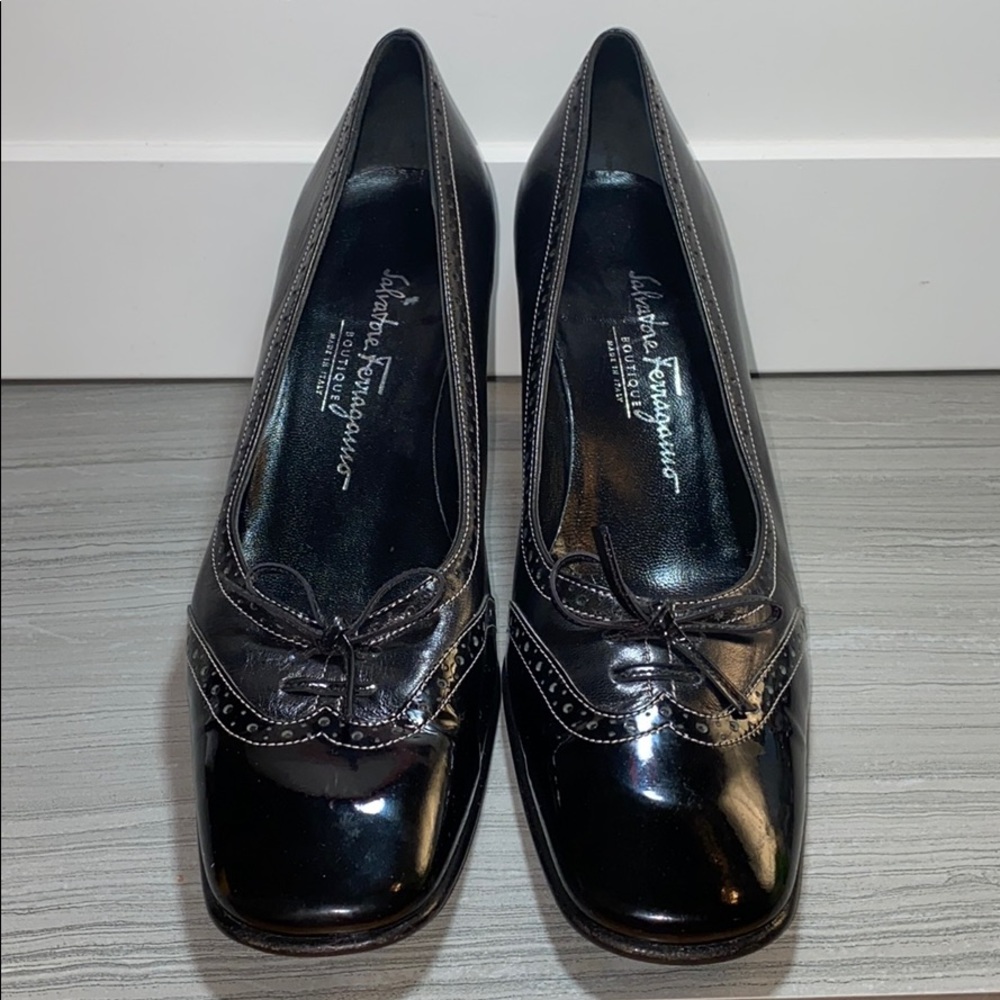 Salvatore Ferragamo  Patent Leather Shoes 7.5 2A